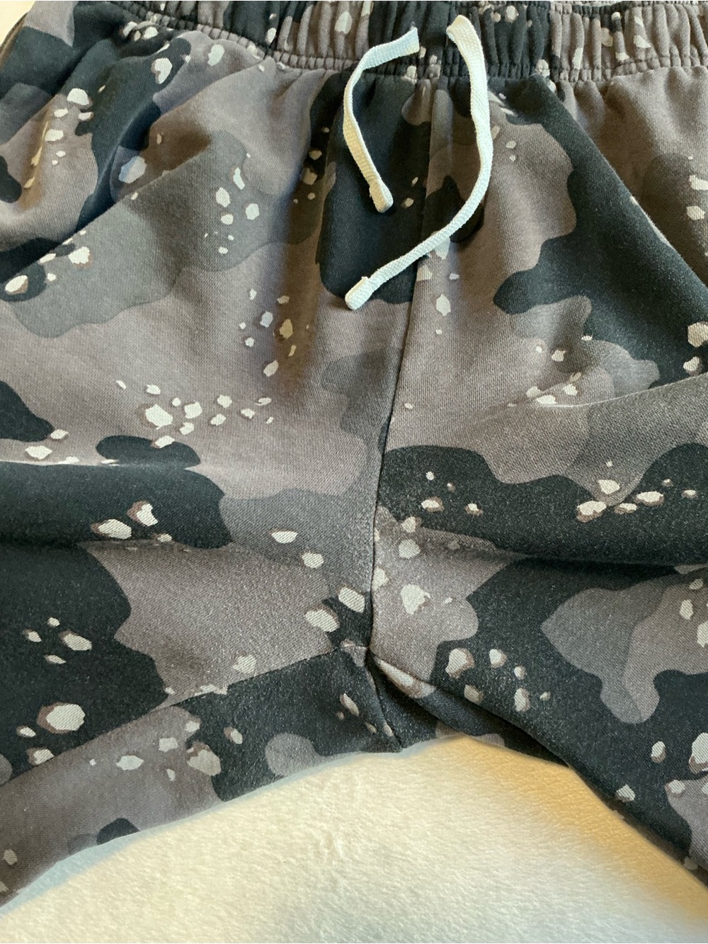 Nike Club Fleece Cargo Joggers Grey Black Camo Pants Mens Large L - Picture 16 of 16